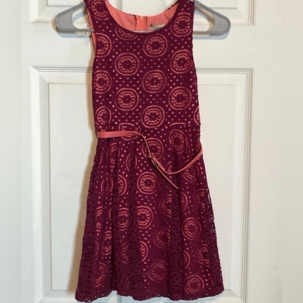 NWT Speechless Sleeveless Girls Dress Size 8 Lace